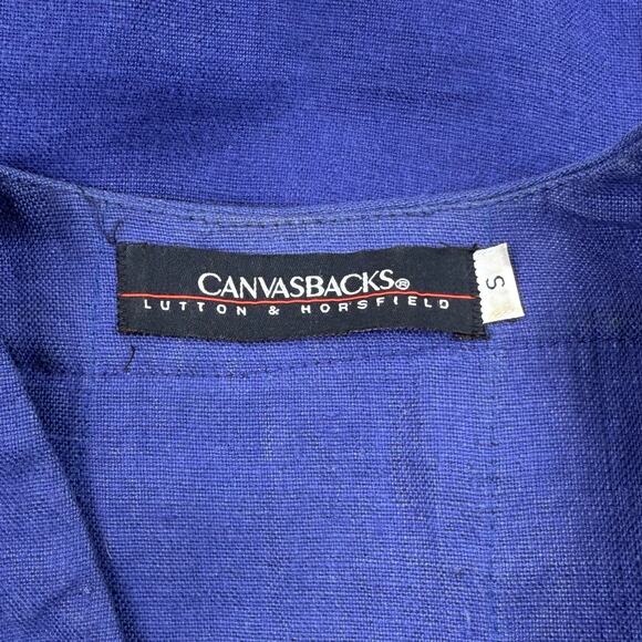 Canvasbacks Women's Vintage Artsy 80s Mixed Media Dress Jacket Set Small XS - Picture 7 of 16